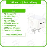 XO USB C PD Fast Charger with 35W + 2 x Type C - L102