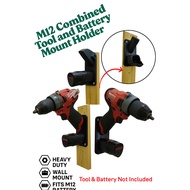 Milwaukee M12 Drill & Battery Wall Mount Holder