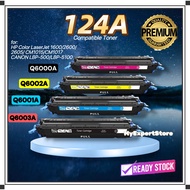Full Set Compatible HP Q6000A/Q6001A/Q6002A/Q6003A (124A) Laser Toner Cartridge
