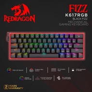 REDRAGON Redagon Mechanical Gaming Keyboard 60% BLACK FIZZ - K617RGB