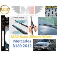 Mercedes B180 2012 T1 1Pair(2Pcs) Original MAD Nano Silicone Wiper Windshield Windscreen Wiper Silic