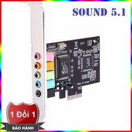 CMI8738 PCI-Express 6-Channels Digital Audio Sound Card SFF For Win 7/XP 24bit - Intl(Đen)