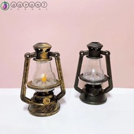 AARON1 Mini Kerosene Lantern, Dollhouse Miniature Miniature Kerosene Lamp, Pretend Play Retro DIY Christmas Dollhouse Retro Oil Lamp Scene Ornaments