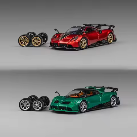 Diecast Car Model CM Model Imola Two Stance Options (Red/Green) 1:64