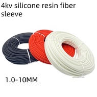 4kv silicone resin fiber conduit/self extinguishing conduit/wire protection conduit/high temperature