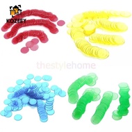 [KOZEEY] 100Pcs Kids Educational Counting Math Science Bingo Chips for Learning Card Games
