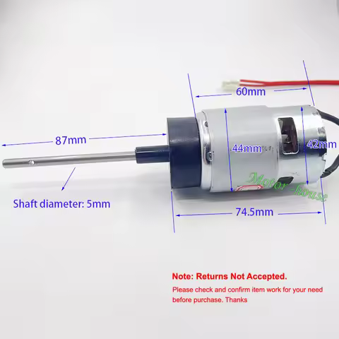Micro Small RS-755 Motor DC 12V 12.5V 7000RPM Large Torque Long Shaft DIY Electric Fishing Boat Engi