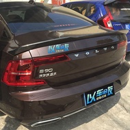 For Volvo S90 Spoiler Carbon fiber Material Car Rear Wing Primer Color Rear Spoiler For Volvo S90 s9