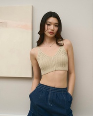 RUBYANDLEMON - VENICE CROP TOP เสื้อกล้ามไหมพรม