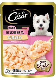西莎 - CESAR 蒸鮮包*低脂雞肉* (70g) 袋裝狗濕糧 812500 新舊包裝