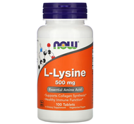 [exp06/2026] NOW Foods L-Lysine 500 mg 100 Tablets
