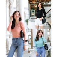 GI-ANTS เสื้อยืดคอกลมแขนยาว Basic style งานป้าย