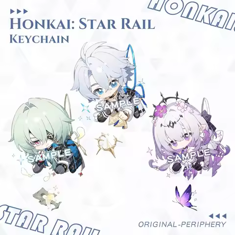 New Honkai: Star Rail Game Phainon Anaxa Pendant Keychain Cute Cartoon Anime Acrylic Keyring Backpac