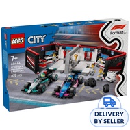 LEGO 60444 City F1 Garage n Mercedes AMG N Alpine Cars