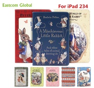 SZEGYCHX Tablet Case For iPad 2 3 4 Cover Peter Rabbit Cartoon Animation Protective Shell Case Auto