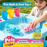 ZURU Robotic Axolotl Pets Alive Swimming Axolotls, Interactive Electronic Pet, Fun Bath Pool Toy for