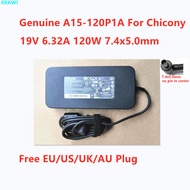 Genuine Chicony A15-120P1A 19V 6.32A 120W 7.4x5.0mm A120A032L AC Adapter For Laptop Power Supply Cha