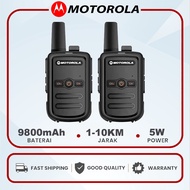 HT MOTOROLA walkie-talkie Jarak komunikasi maksimum 10KM kapasitas baterai 9800mAh walkie-talkie min