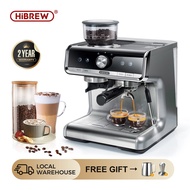 HiBREW Express Espresso Coffee Machine 19 Bar Commercial Level Coffee Maker Machine with Sensor Coffee Grinder Electric&amp;Milk Frother Mesin Kopi Espresso