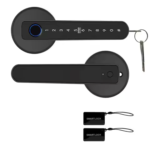 A25P Fingerprint Door Lock With Keypad, Biometric Smart Door Knob, APP Controlled Handle For Home Of