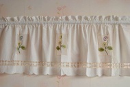 Pastoral Style Shading Small Curtain Fabric Embroidered Curtain Head/Curtain/Kitchen Curtain/Door Curtain/Short Curtain