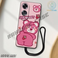 J15 - Latest Oppo A60 4G Softcase 2024 - A60 4g pro camera softcase - LOTSO PINK motif - Flexible Ru