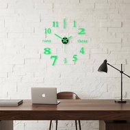 [Initiationdawn] 2D 3D Large Acrylic Mirror Wall Clo Stiers DIY Quartz Clo Creative Gift for Friends