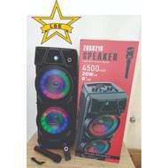 {Ready Stock} ZQS-8210 BTS Wireless Bluetooth Portable Speaker / Super Bass / Wireless Microphone / 