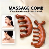 Sandalwood Comb, Head Massage, Meridian Massage Comb, Skin Massage, Facial massage comb