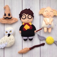 哈利毛氈 玩具貓頭鷹 嬰兒床裝飾嬰兒房幼兒房 寶寶生日 嬰兒禮物