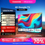 Google TV Changhong 50 inch Smart TV 4K UHD-HDR10+DBX Dolby Audio Google Assistant Netflix Youtube D