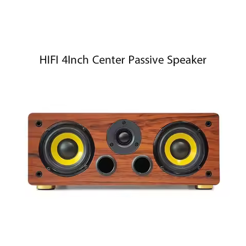 4Inch Center Speaker 4 Ohm Passive Home Speakers 5.1 Cinema Surround Woodiness Loudspeakers HIFI Thr
