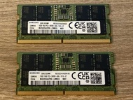 Samsung DDR5 SODIMM 16GB 記憶體 (2條)