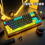 Cyberpunk PBT Side Engraved Translucent Keycap Suitable for Mega Lion mad68/Night Magic/ez63/wotting