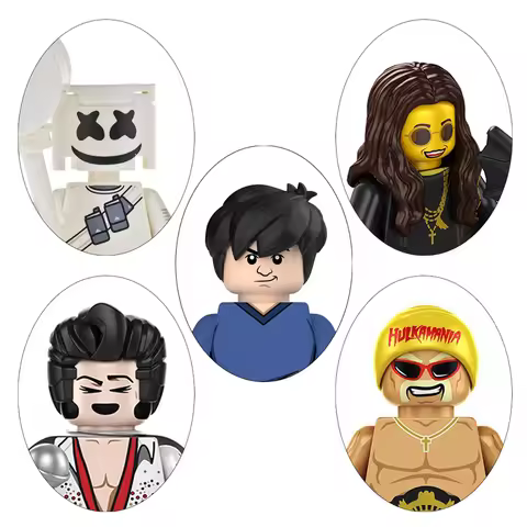 DZ175 DZ177 DZ178 Ozzy Osbourne Hulk Hogan Building Blocks Jackie Chan Mini Action Figures Bricks Ed