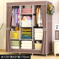 。 Household folding cupboard cloth cabinets put clothes cupboard hanger dormitory thickening bedroom