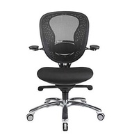 Sheldon Premium Ergonomic Managerial Medium Back Office Chair 199A Black