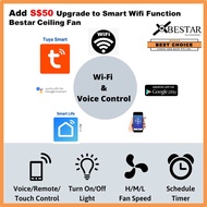 BESTAR Ceiling Fan WiFi Smart Features (Add-on purchase with BESTAR Ceiling Fan) Tuya Smart Life Google Home Alexa