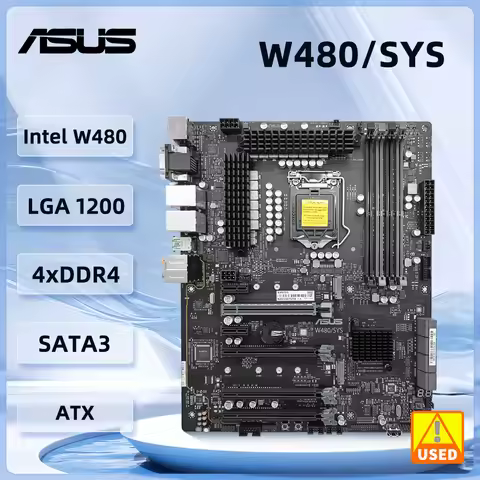 ASUS W480 motherboard W480/SYS Intel W480 LGA 1200 DDR4-2933 ECC Dual M.2 support i3-1030 10325 1040
