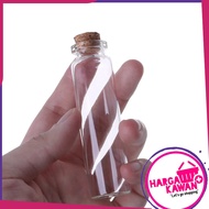 Botol Kaca Unik dengan tutup gabus botol kaca multifungsi ukuran 20 ml