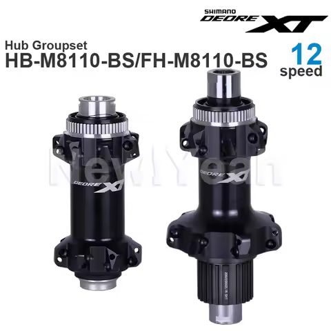SHIMANO DEORE XT M8110 HUB Groupset Front Hub 100/110x15 mm and Rear FREEHUB 142/148x12 mm E-THRU Ax