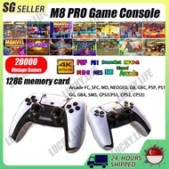 128G Game Console M8Pro Portable Video Game Stick 4K Retro Game Console Controller/retro game consol