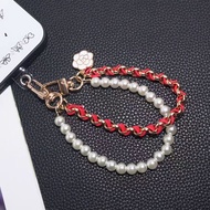 Hand Chain Female Mobile Phone Lanyard pocket2 Pendant Pearl Pendant Short Hand Chain
