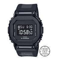 [Watchwagon] Casio G-Shock GM-S5600SB-1 Black Ion-Plated Metal Bezel Semi-Transparent Resin Band Mid-Size Ladies Digital Watch gm-s5600 gm-s5600sb-1dr