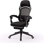 Office Chair Computer Chair Ergonomic Office Study Chair Waist Swivel Chair Home Gaming Chair Reclining (Color : Black, Size : 59x53x118cm) Decoration