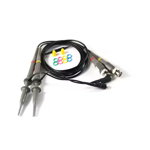 2Pcs P6100 Digital Oscilloscope Probe X1 X10 DC-6MHz DC-100MHz Scope Clip Probe Osciloscopio Test Pr