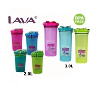 Lava TB419 2L / Lava TB519 3L BPA-Free Plastic Water Bottle Tumbler With Straw & Strip Strap Botol A