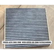 BARANG BARU TOYOTA ALTIS 2003-2006 WISH ACR50 AIR COND FILTER(CARBON)