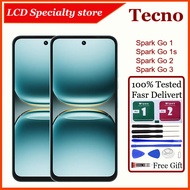 Original For Tecno Spark Go 1 Go 1s Go 2 Go 3 LCD Display Touch Screen Replacement