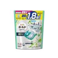 【日本P&amp;G Bold】新4D炭酸機能4合1強洗淨2倍消臭柔軟香氛洗衣凝膠球22顆/袋(植萃花香(淺綠)